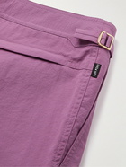 TOM FORD - Slim-Fit Mid-Length Swim Shorts - Purple