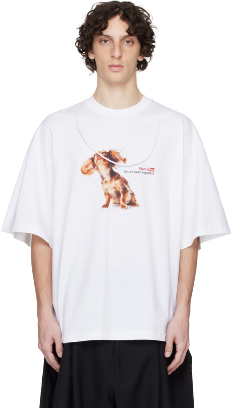 Photo: ABRA White Puppy T-shirt