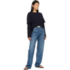 AGOLDE Navy Lois T-shirt