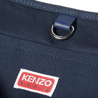 Kenzo Flower Logo Tote Bag in Navy Blue