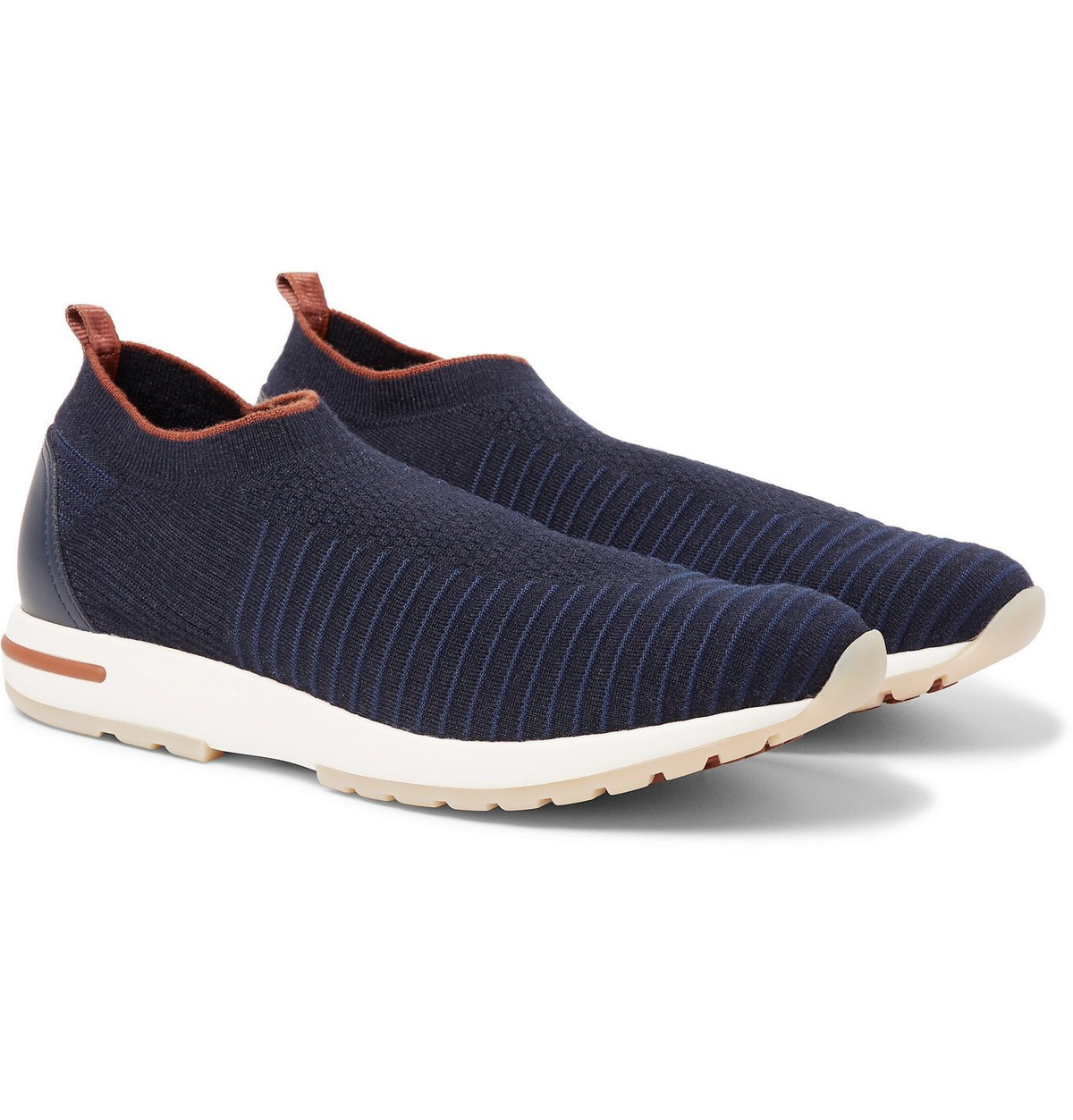 Loro Piana 360 Flexy Walk Wish Stretch-Knit Slip-On Sneakers Shoes