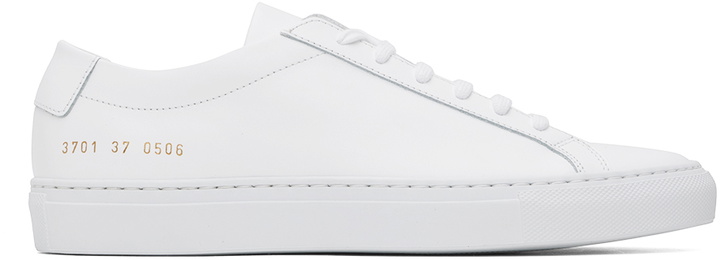 Photo: Common Projects White Achilles Low Sneakers