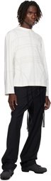 Craig Green White Flatlock Long Sleeve T-shirt