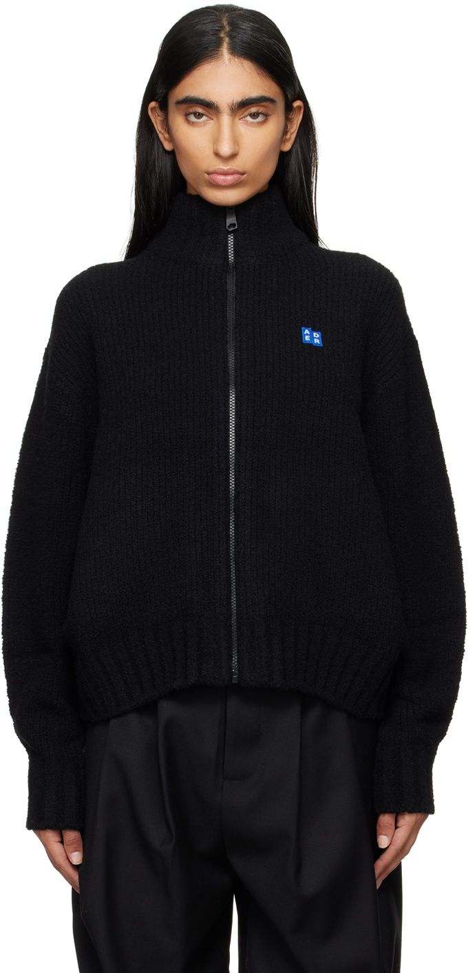 ADER error Black Significant Tag Knit Sweater ADER error
