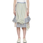 JW Anderson Multicolor Stripe Parasol Wrap Skirt