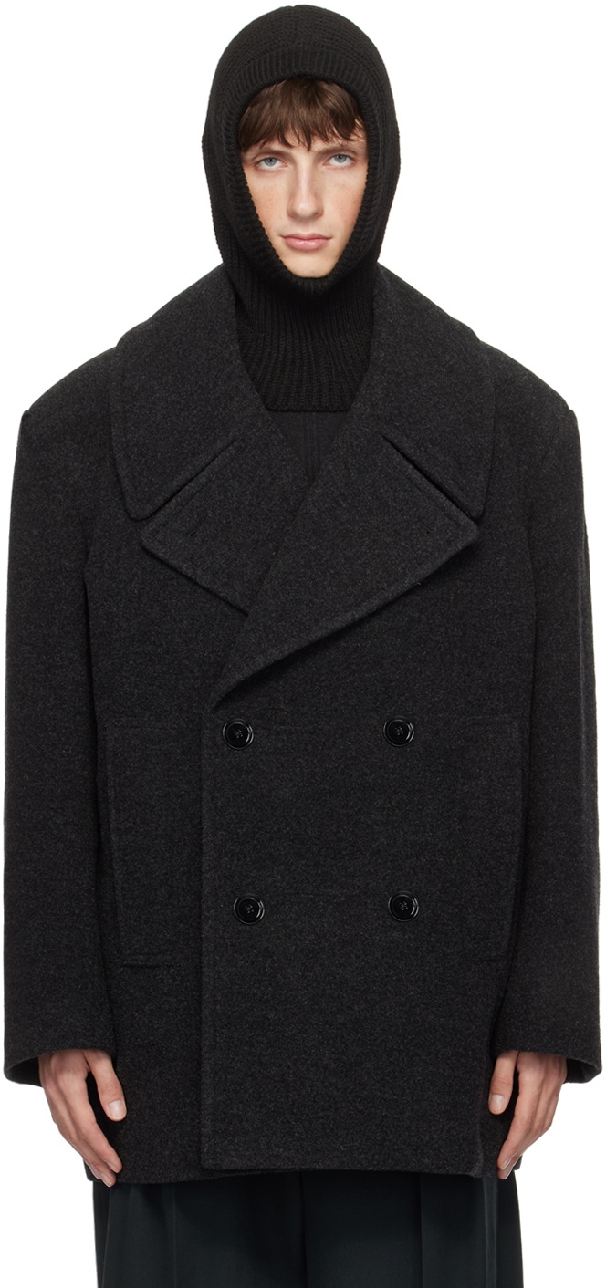 Lemaire maxi pea coat ピーコート Lemaire - Maxi Pea Coat | HBX - Globally Curated Fashion and