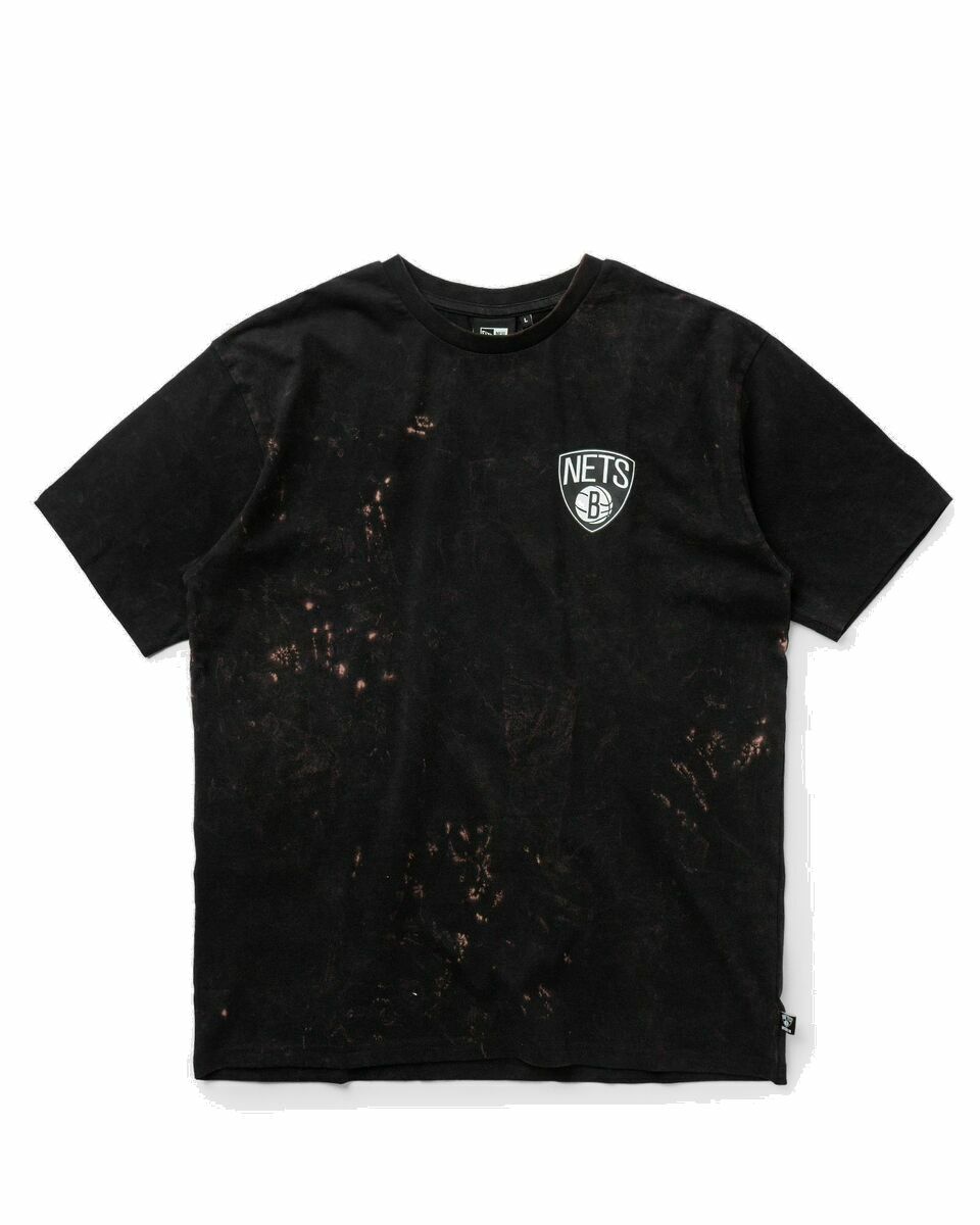 Photo: New Era Washed Pack Graphic Os Tee Brookly Nets Black - Mens - Shortsleeves