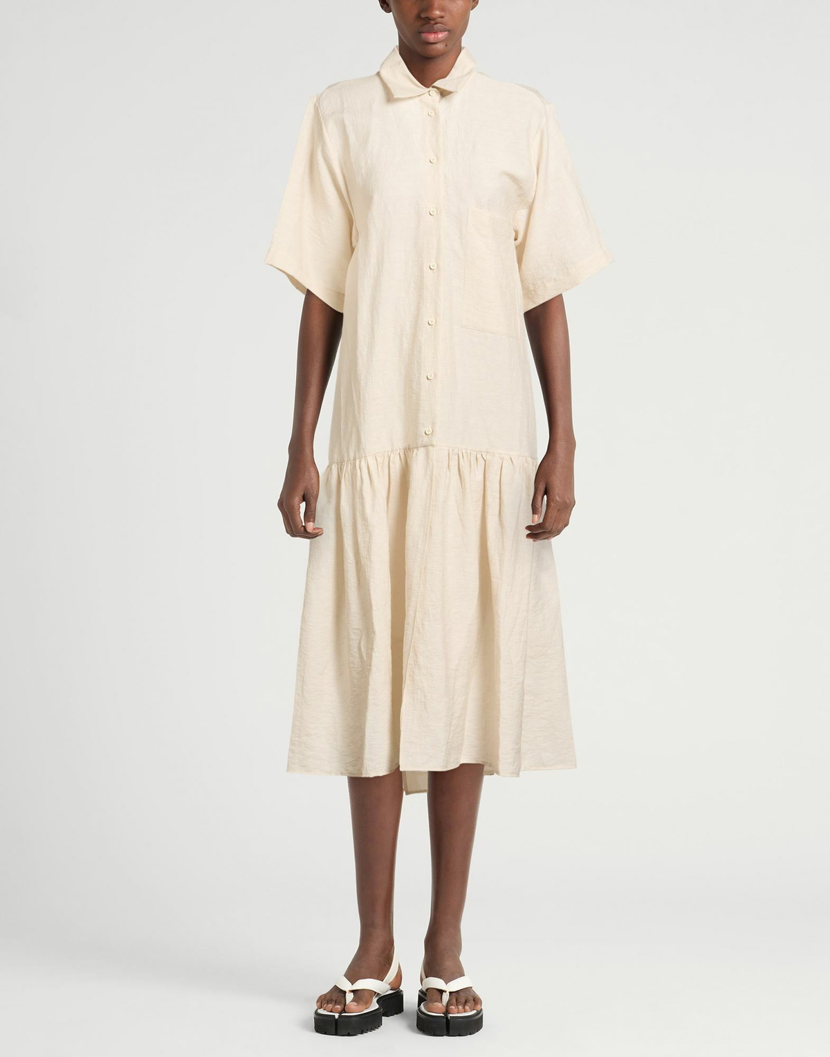 Uma Wang Womens Midi dress Cream