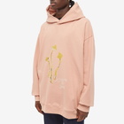 Maison Margiela Men's Trippin' On You Hoody in Dusty Pink