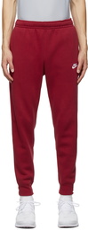 Nike Red Sportswear Club Lounge Pants