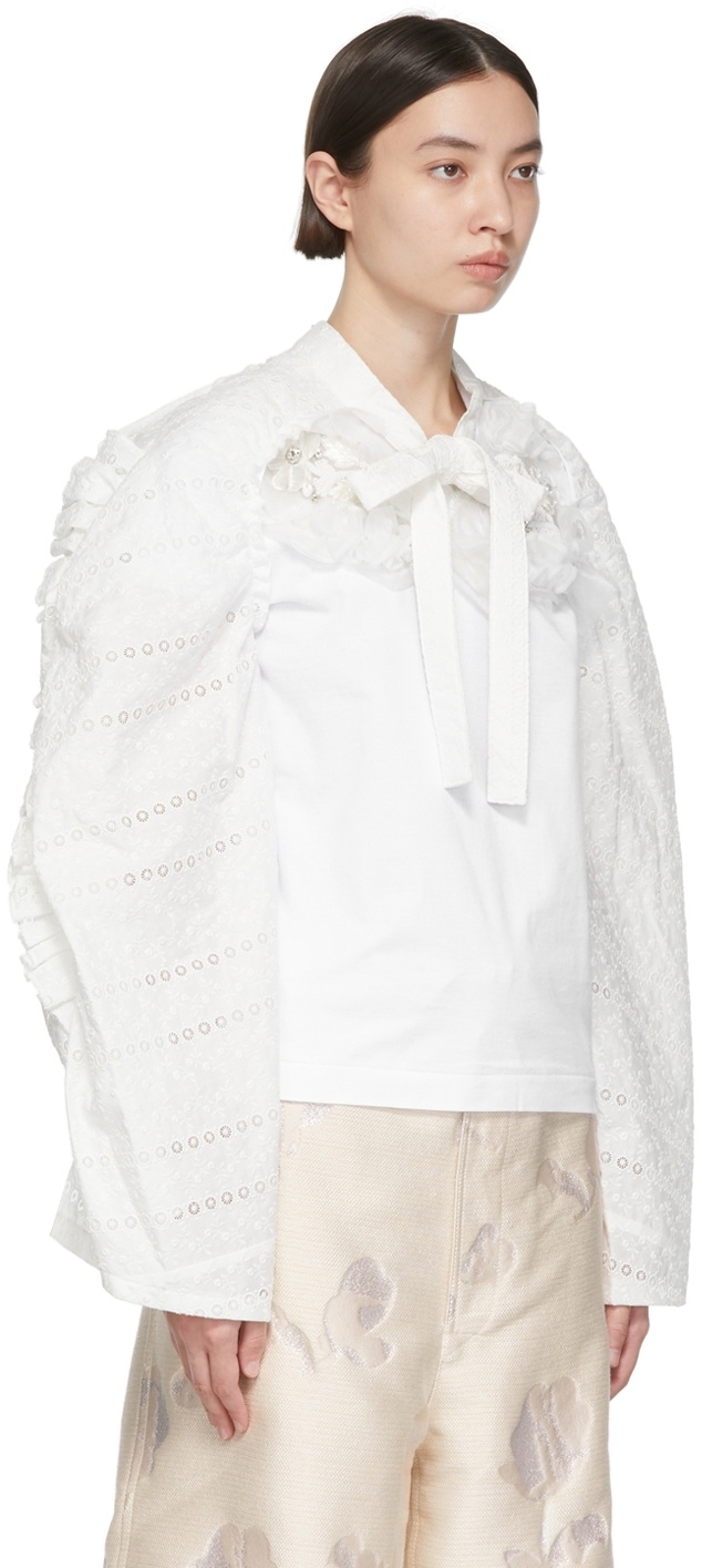 Tricot Comme des Garçons White Cotton T-Shirt