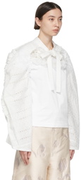 Tricot Comme des Garçons White Cotton T-Shirt