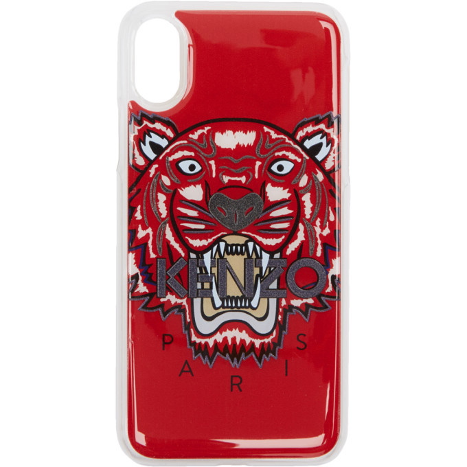 Photo: Kenzo Red 3D Tiger iPhone X Case
