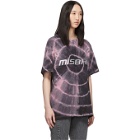 MISBHV Black and Pink Tie-Dye Logo Club Wear Solutions T-Shirt