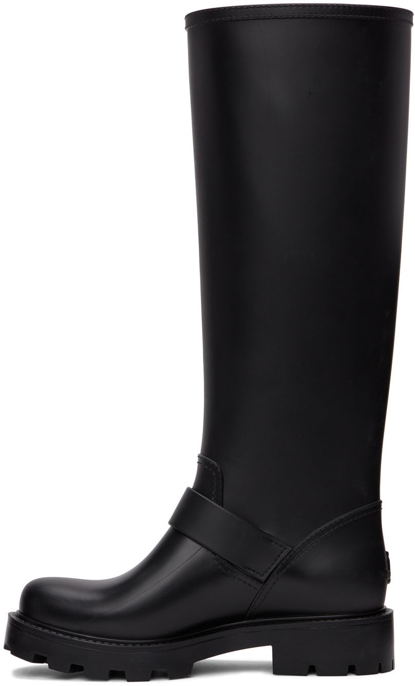 Jimmy Choo Black Flat Yael Tall Boots Jimmy Choo
