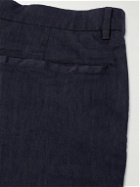 Barena - Delfo Wide-Leg Linen-Blend Suit Trousers - Blue