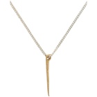 Pearls Before Swine Silver and Gold Thorn Necklace