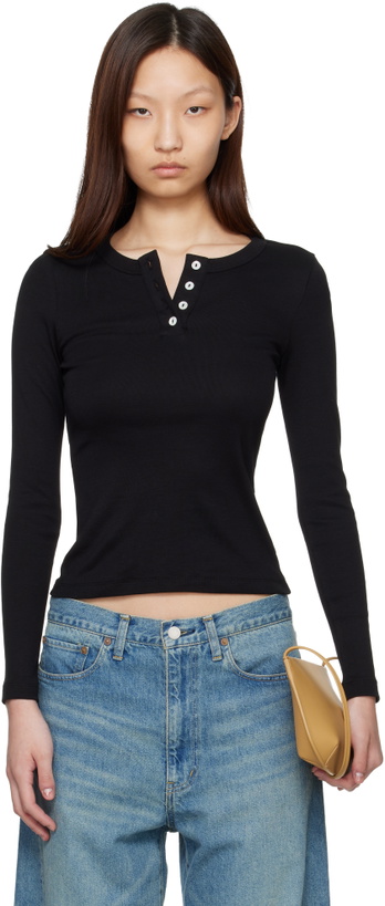 Photo: FLORE FLORE Black Jess Longsleeve T-shirt