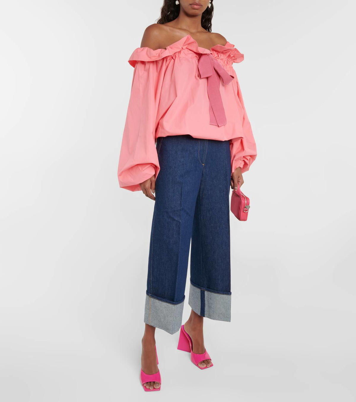 【Patou】 Mid-rise wide-leg jeans PATOU Mid-rise wide-leg jeans - Jeans - Free Shipping