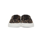 Saint Laurent Black and Brown Leopard Venice Sneakers