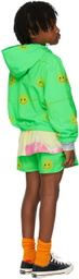 Luckytry Kids Green Smile Anorak Jacket Set