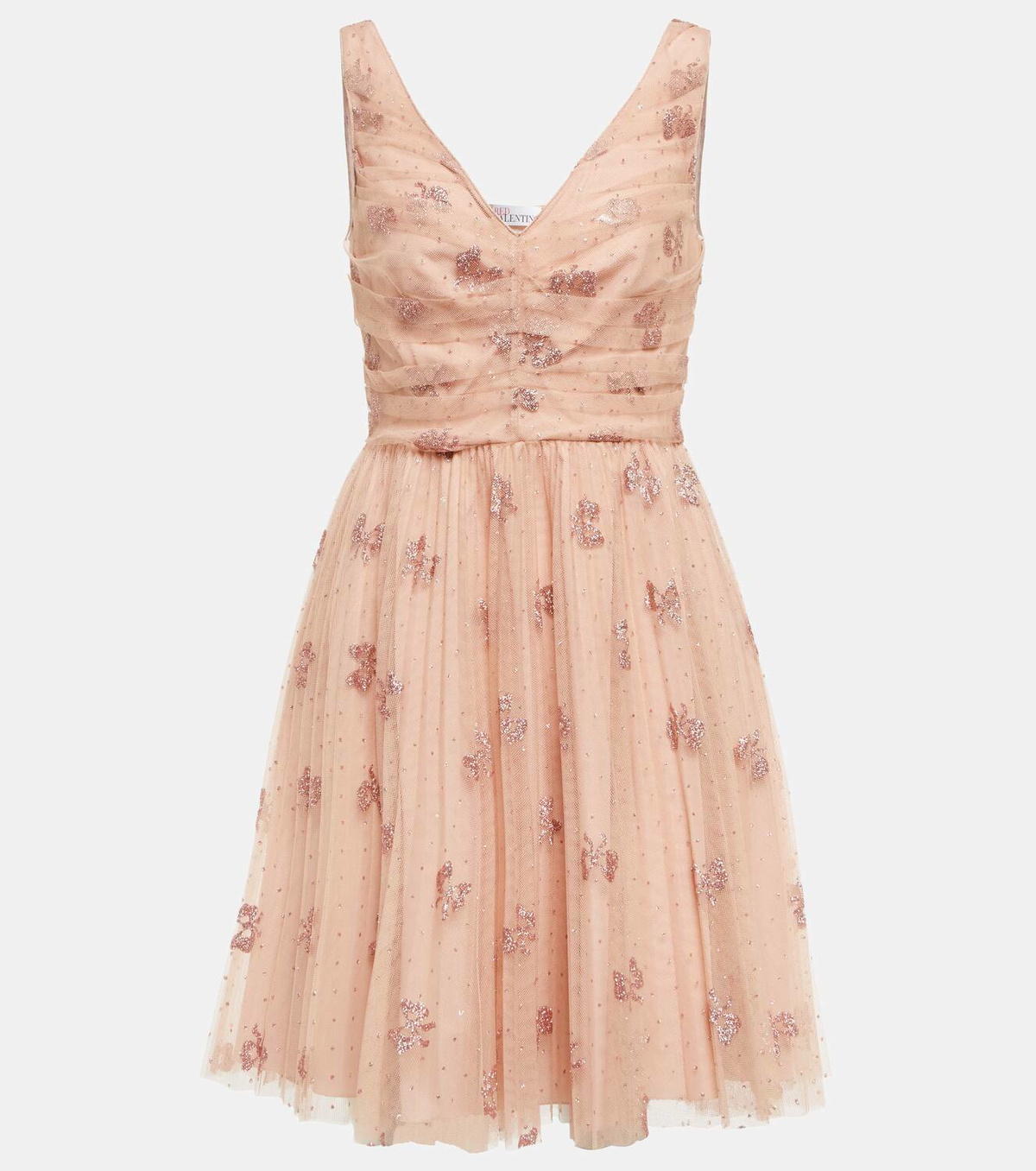 REDValentino Glitter tulle minidress