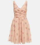 REDValentino Glitter tulle minidress