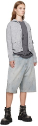 We11done Gray Sailor Cardigan