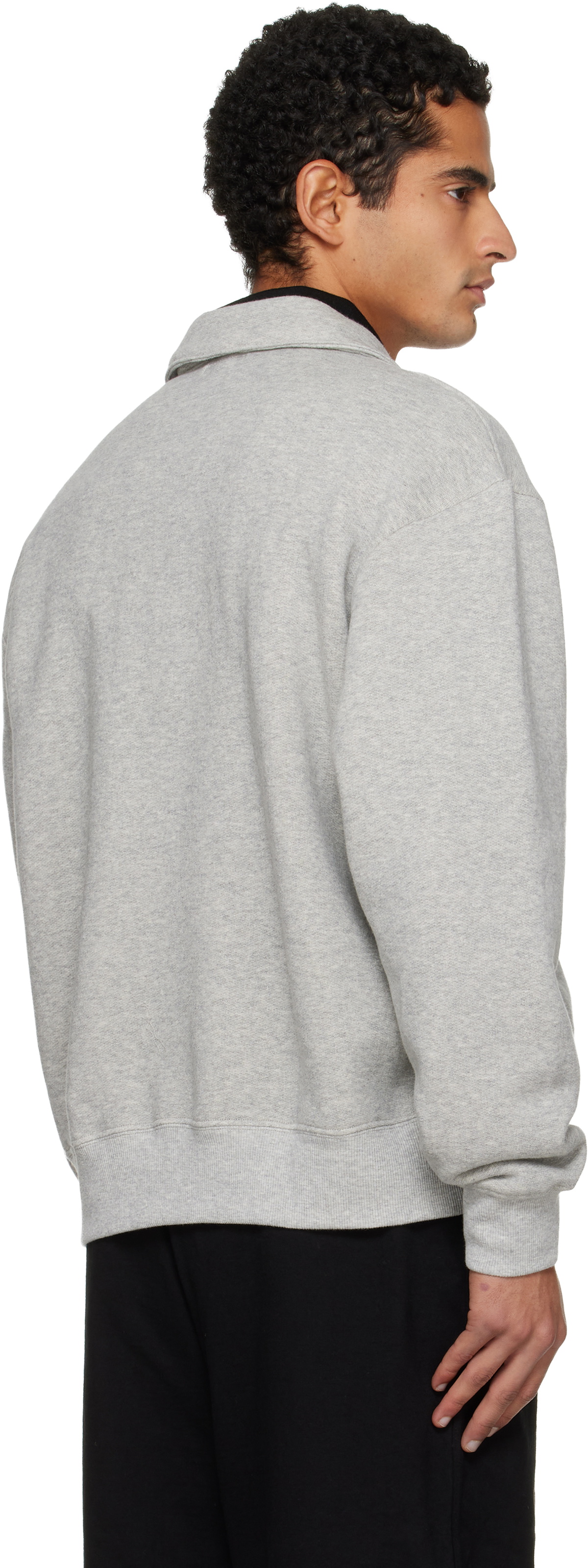 Lady White Co. Gray Quarter Zip Track Jacket
