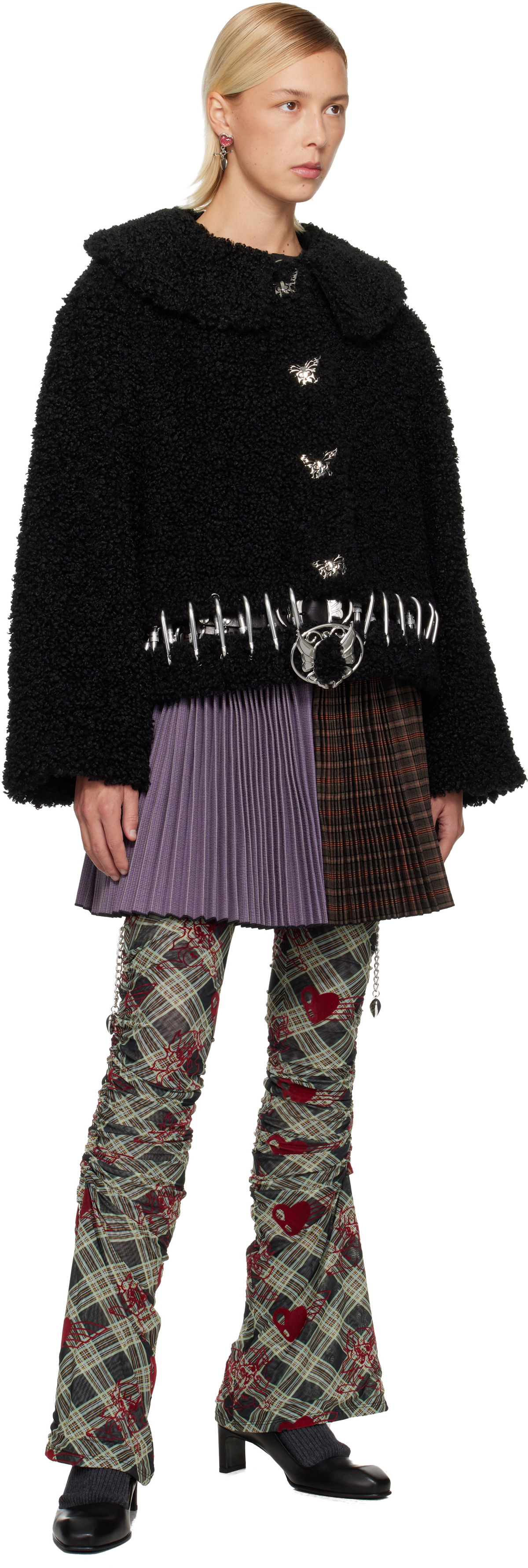 Chopova Lowena Black Parade Carabiner Bomber Jacket