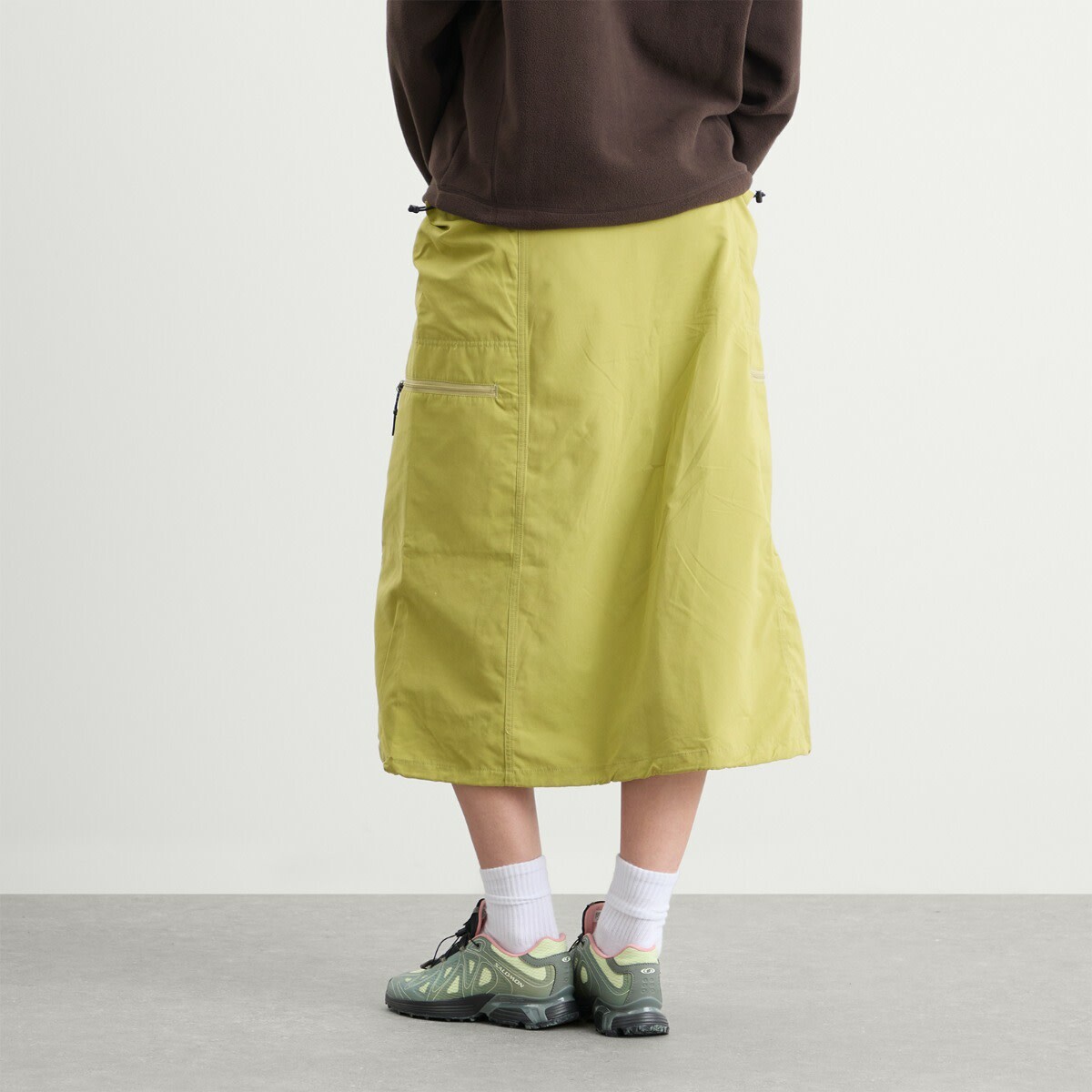 Gramicci Women's Salem Midi Skirt in Golden Olive
