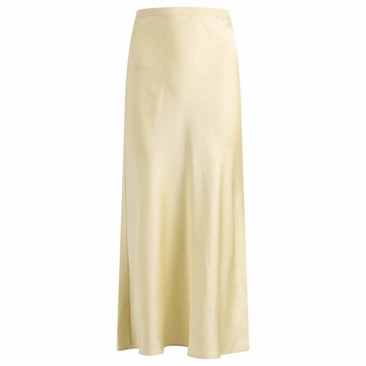 Photo: Anine Bing Women's Bar Silk Skirt in Cream