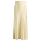 Anine Bing Women's Bar Silk Skirt in Cream