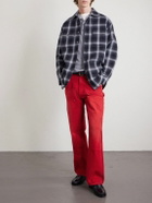 Cherry Los Angeles - Wide-Leg Cotton-Canvas Trousers - Red