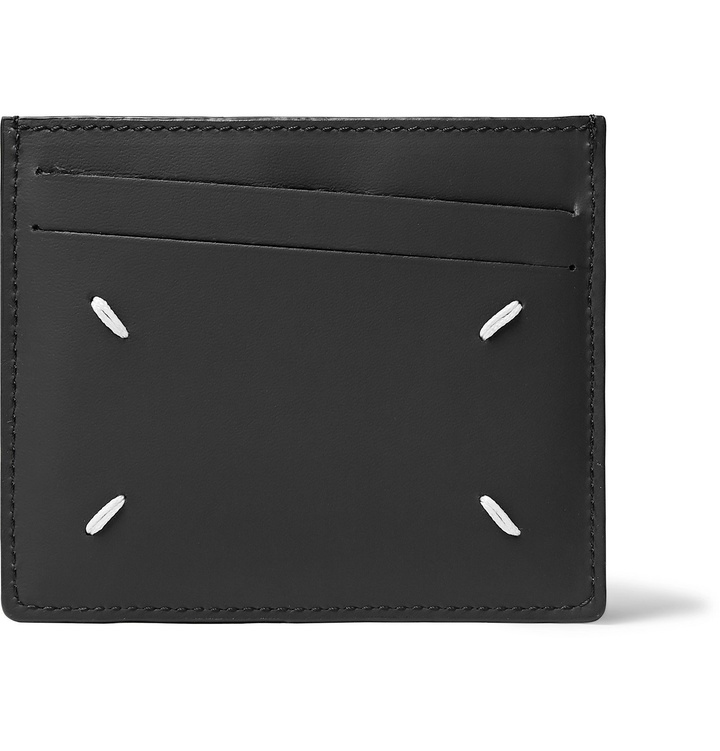 Photo: Maison Margiela - Colour-Block Leather Cardholder - Black