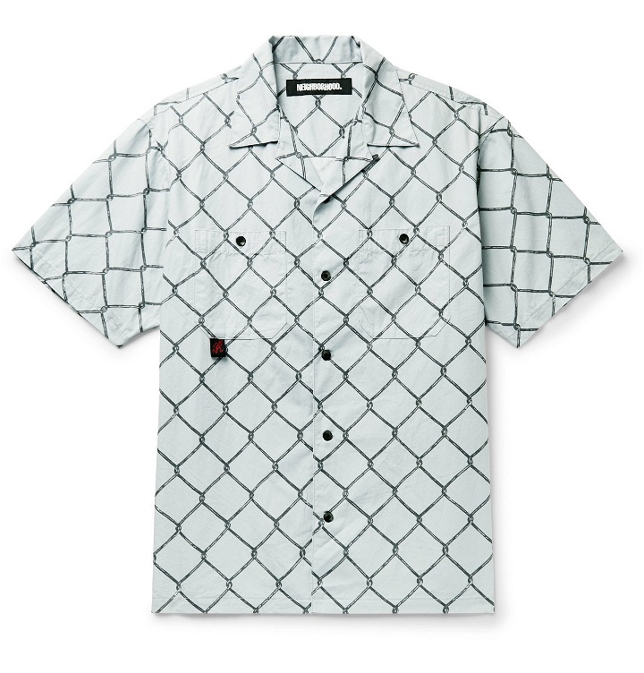 Photo: Neighborhood - Gramicci Camp-Collar Printed Cotton Shirt - Gray