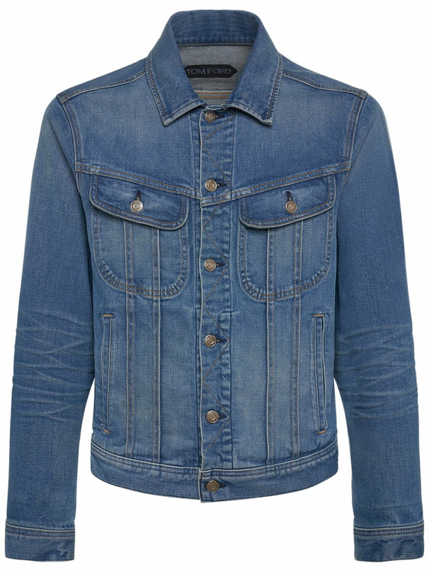 Photo: TOM FORD Broken Denim Twill Jacket