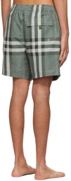 Burberry Green Vintage Check Swim Shorts