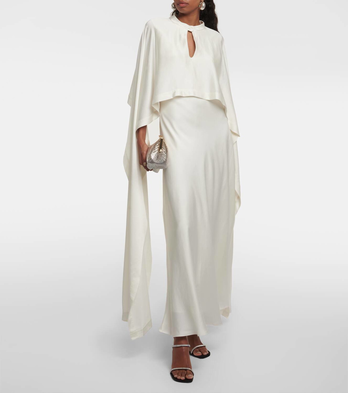 Simkhai Bridal Amory caped gown Simkhai