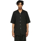 BED J.W. FORD Black Striped Half-Sleeve Shirt