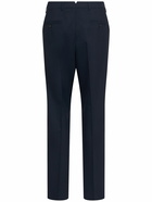 AMI PARIS Cigarette Fit Wool Canvas Pants