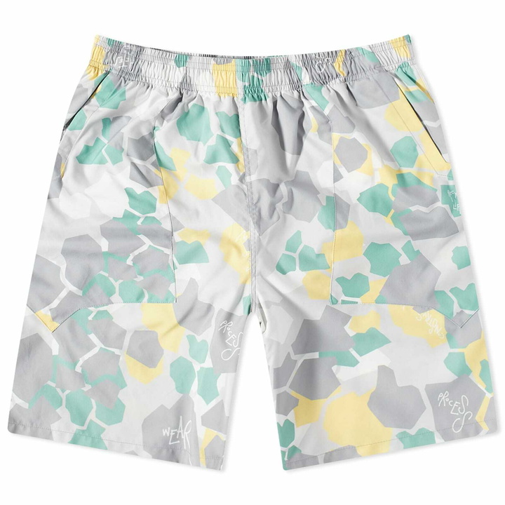 Photo: Objects IV Life Men's Swimming Short in Yellow Camo