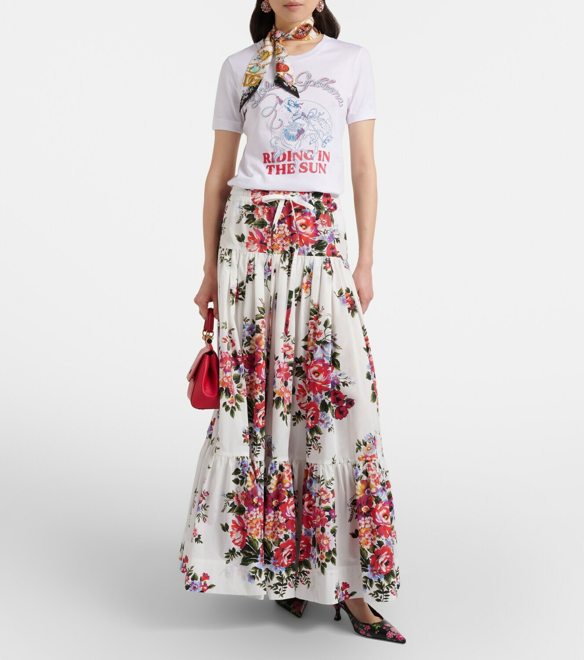 Dolce&Gabbana Printed cotton jersey T-shirt