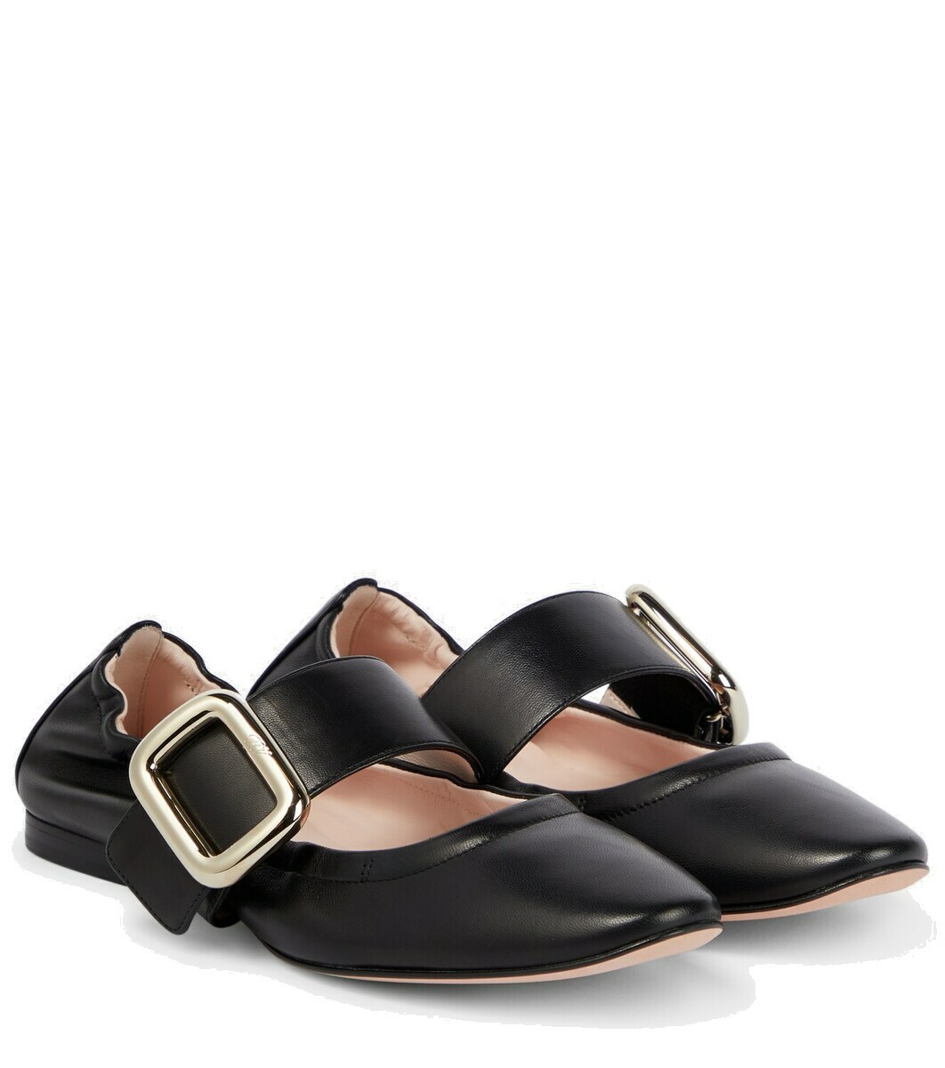 Roger Vivier Soft Choc Babies leather ballet flats Roger Vivier