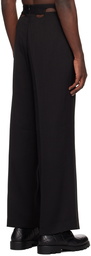 Dion Lee Black Hinge Seam Trousers