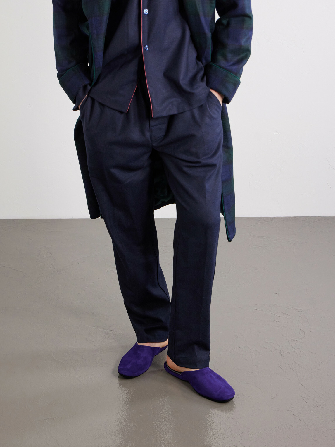 Charvet - Suede Slippers - Purple