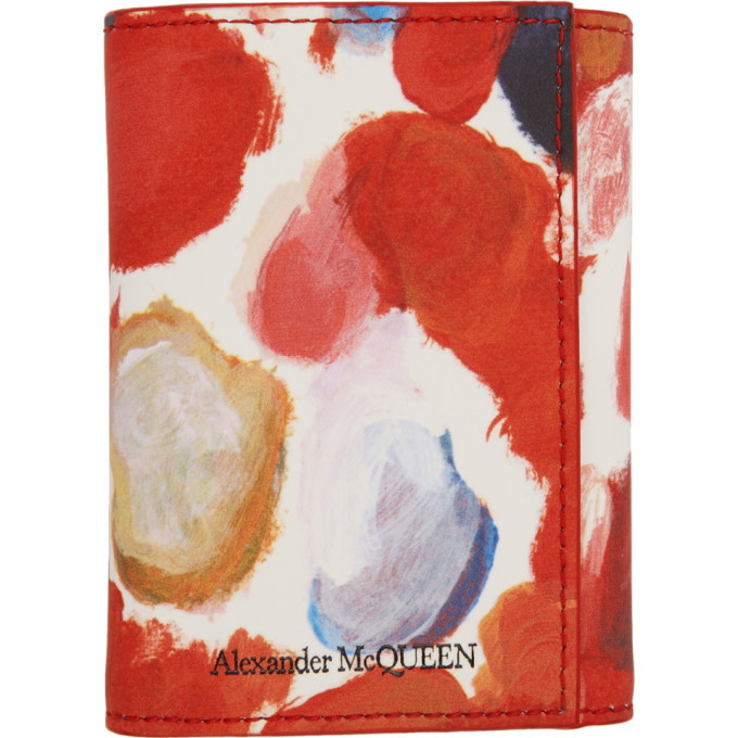 Photo: Alexander McQueen Multicolor Paint Trifold Wallet