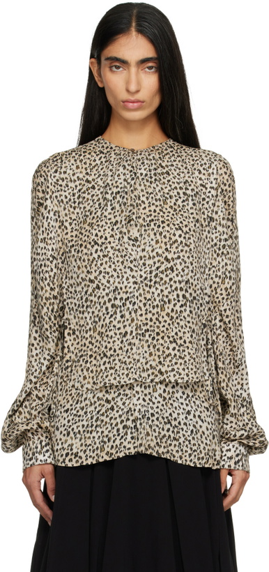 Photo: LEMAIRE Beige Printed Two Layers Blouse