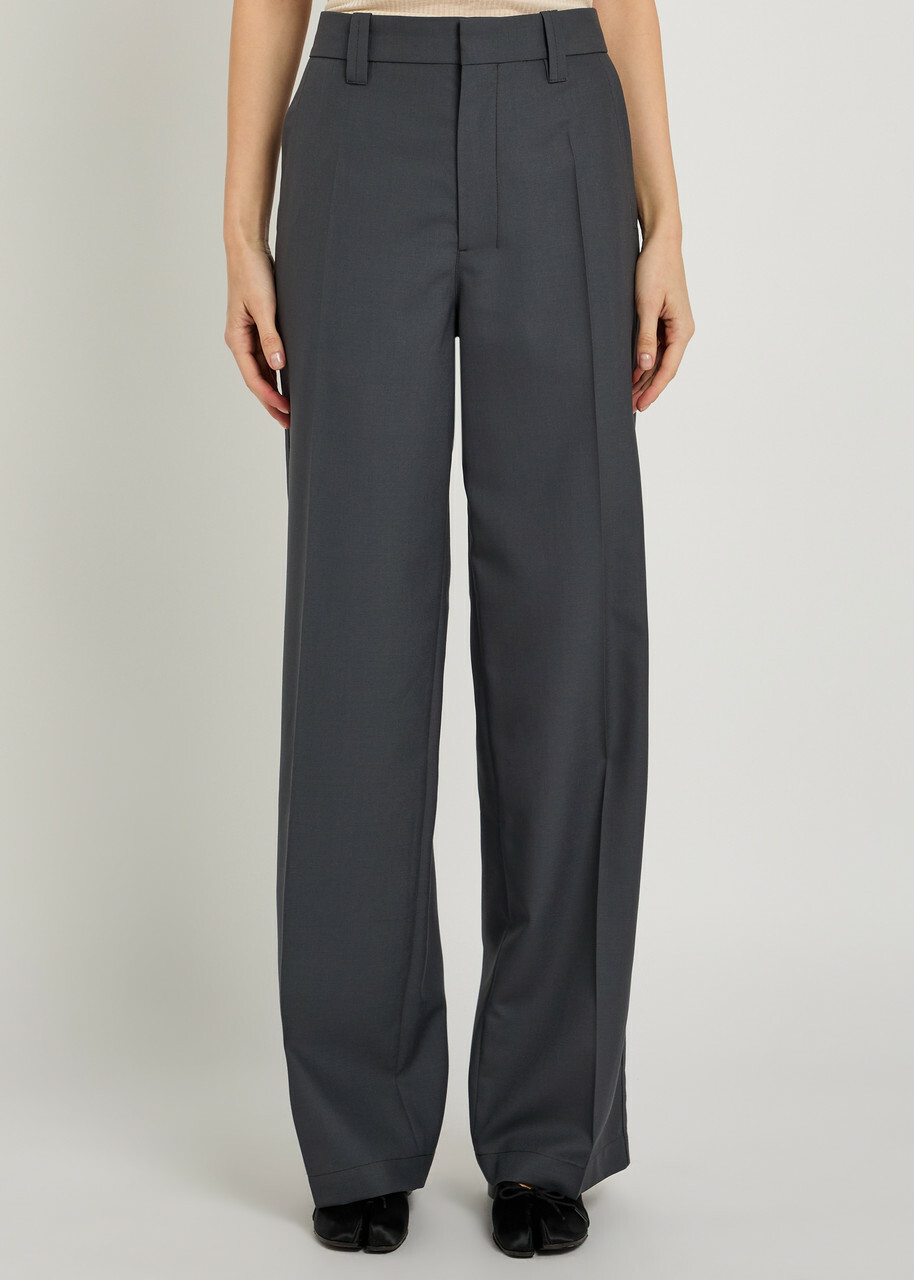 Lemaire Tailored Straight-leg Trousers Dark Grey