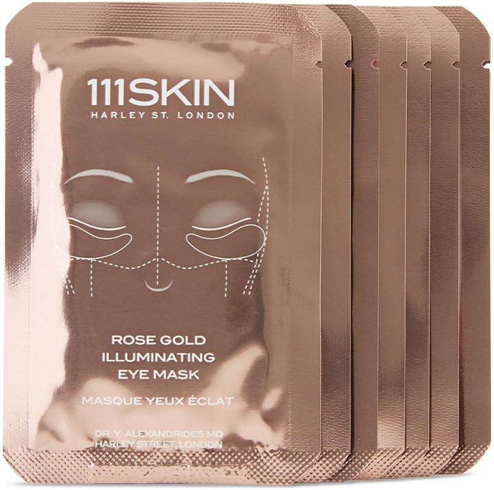Photo: 111 Skin Eight-Pack Rose Gold Illuminating Eye Masks – Fragrance-Free, 48 mL